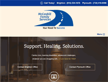 Tablet Screenshot of mccaskillfamilyservices.com